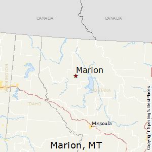 marion montana map.